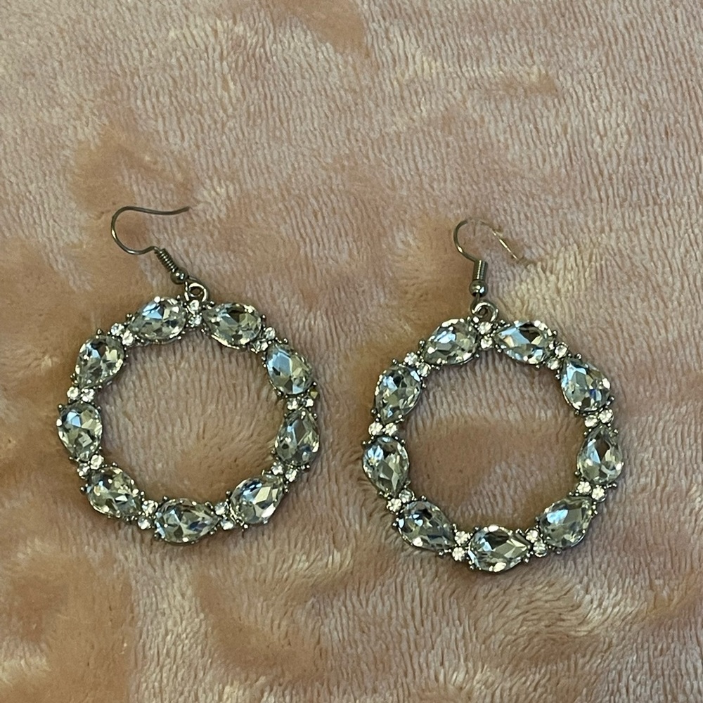 Crystal Hoop Earrings